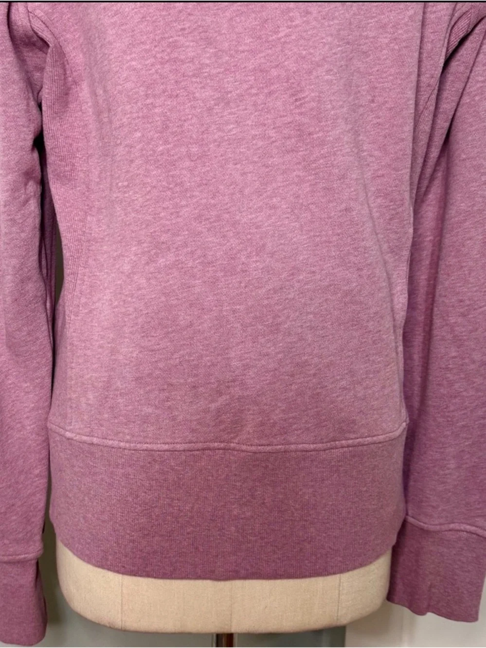 Lululemon Scuba Hoodie Jacket Light Cotton Fleece Heathered Velvet Dust Size 10
